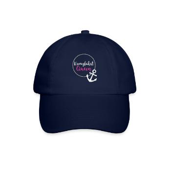 Kreuzfahrt Königin Spruch Anker Geschenkidee - Baseballkappe - Blau/Blau - Vorne