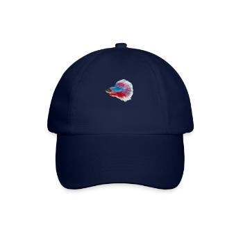 Cadeau coloré de poissons de combat Betta siamois - Casquette classique - bleu/bleu - Devant