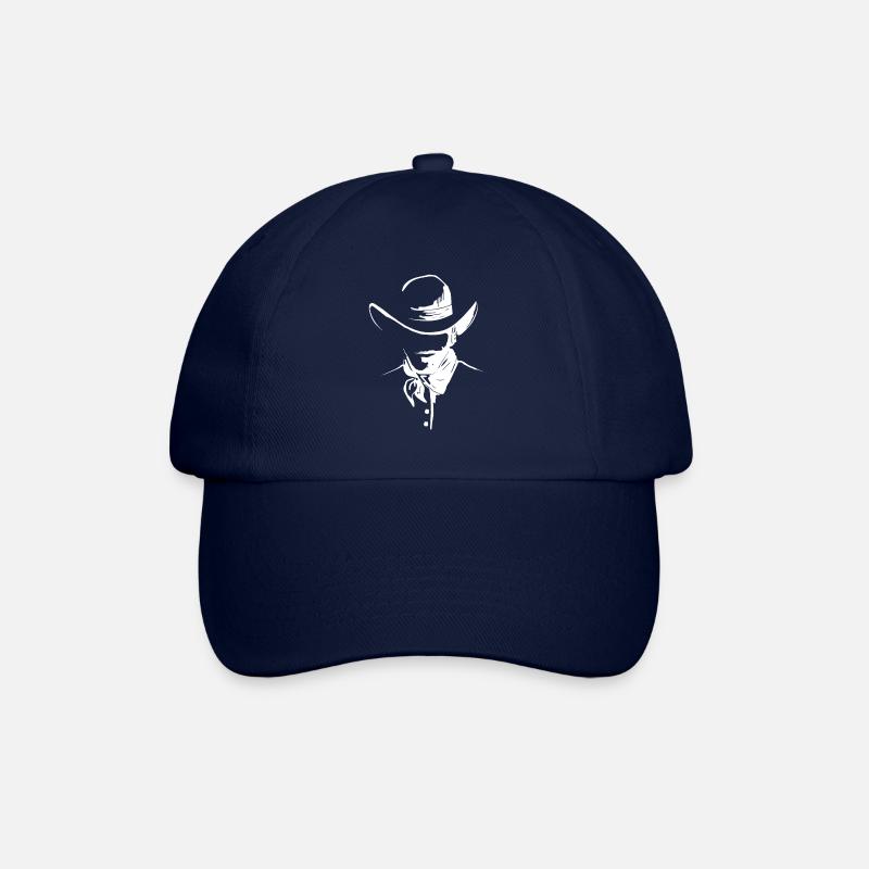 Cowboy with Western hat - Baseball Cap - blue/blue