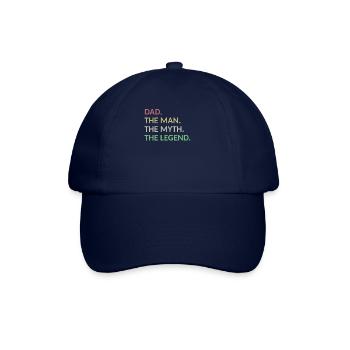 Dad Man Myth Legend - Baseballkappe - Blau/Blau - Vorne