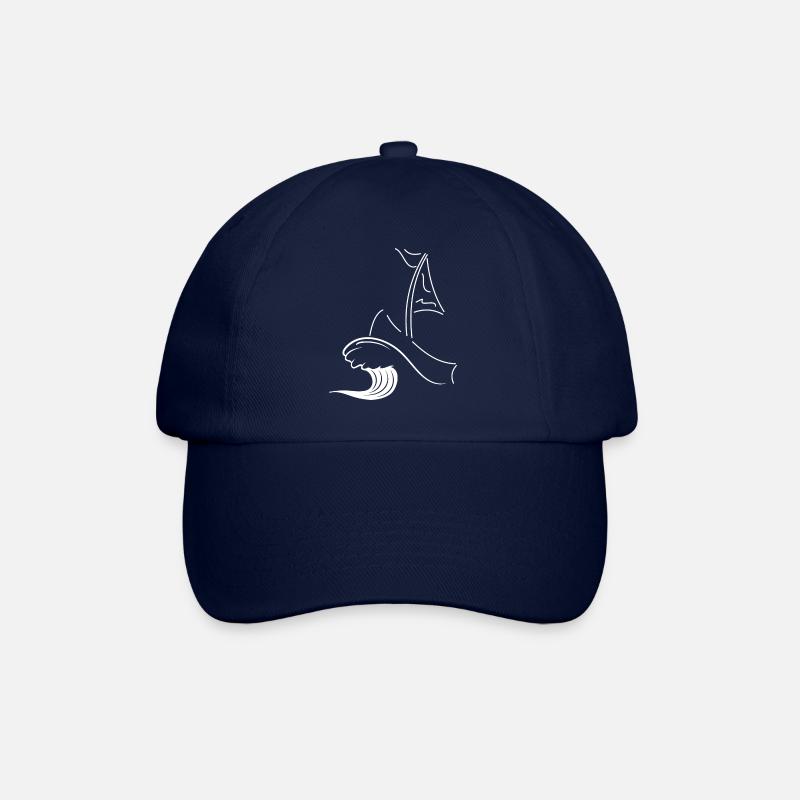 Segelboot - Baseballkappe - Blau/Blau