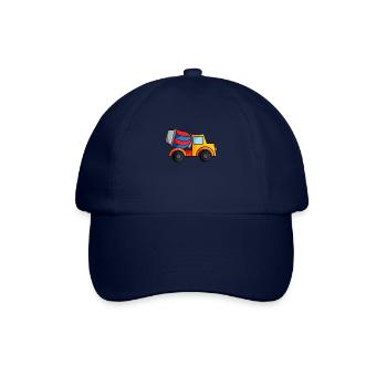 Construction site vehicle concrete mixer - Baseball Cap - blue/blue - Front