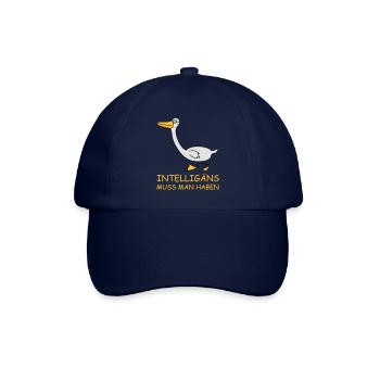 Intelligente Gans (b) - Baseballkappe - Blau/Blau - Vorne