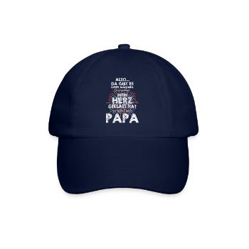 papa tochter mein herz geklaut - Baseballkappe - Blau/Blau - Vorne