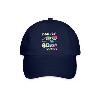 das ist mein cooles 90er outfit - Baseballkappe - Blau/Blau - Vorne