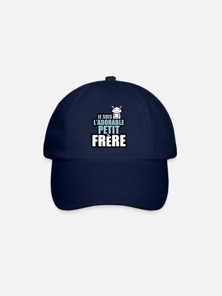 je suis l'adorable petit frère - Casquette classique - bleu/bleu