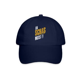 An Schas muas I! - Baseballkappe - Blau/Blau - Vorne