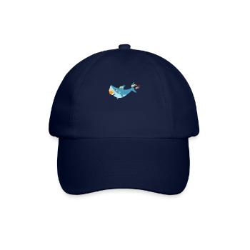 Plastique dans la mer - le requin n'aime plus - Casquette classique - bleu/bleu - Devant