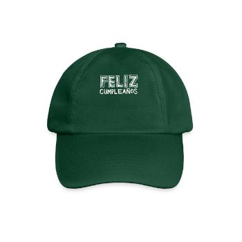 Feliz Cumpleaños Happy Birthday Alles Gute Spruch - Baseballkappe - Flaschengrün - Vorne