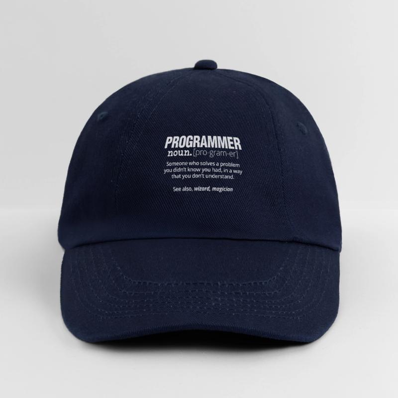 Programmer Noun Funny Software Engineer Coder Baseballkappe