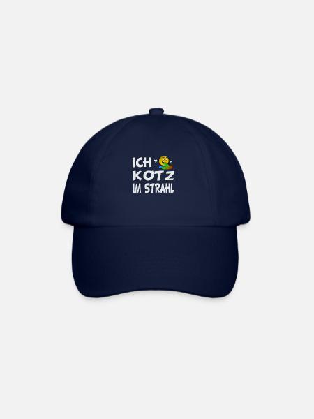 Ich kotz im Strahl Launig Genervt schlechte Laune - Baseballkappe - Blau/Blau
