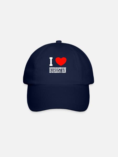 Kurdistan Kurden t shirt Geschenk - Baseballkappe - Blau/Blau