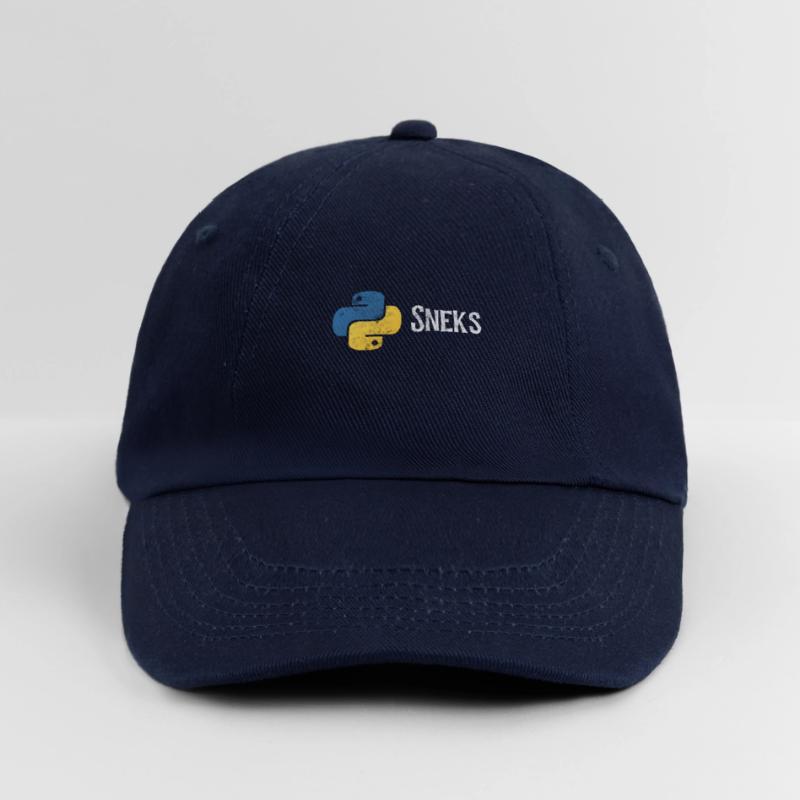 Funny Python Programmer Programming Distressed Baseball Cap