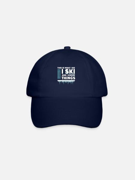 Skifahren - Baseballkappe - Blau/Blau