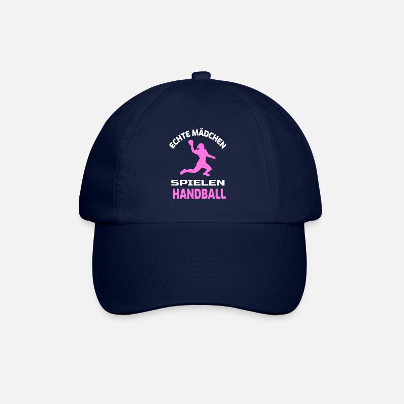 Mädchen Handball Spielerin Spruch Handballerin - Baseballkappe - Blau/Blau