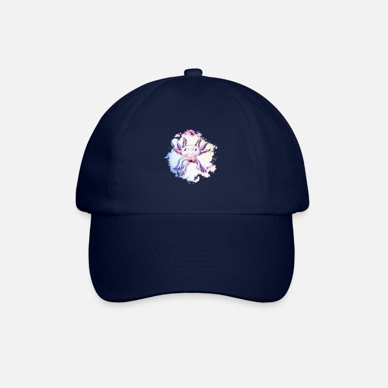Axolotl - Baseballkappe - Blau/Blau