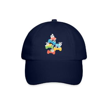 Chiens Schnauzer nain en chandails - Casquette classique - bleu/bleu - Devant
