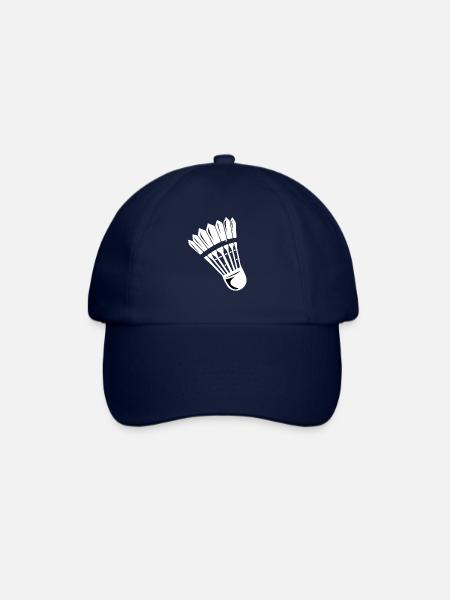 Shuttlecock, badminton or speedball design yours - Baseball Cap - blue/blue