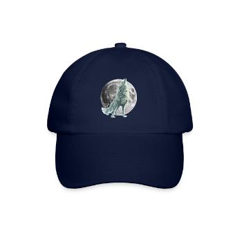 wolf - Baseball Cap - blue/blue - Front
