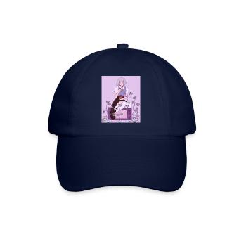 Anime écolière avec ramen four micro-ondes lierre - Casquette classique - bleu/bleu - Devant