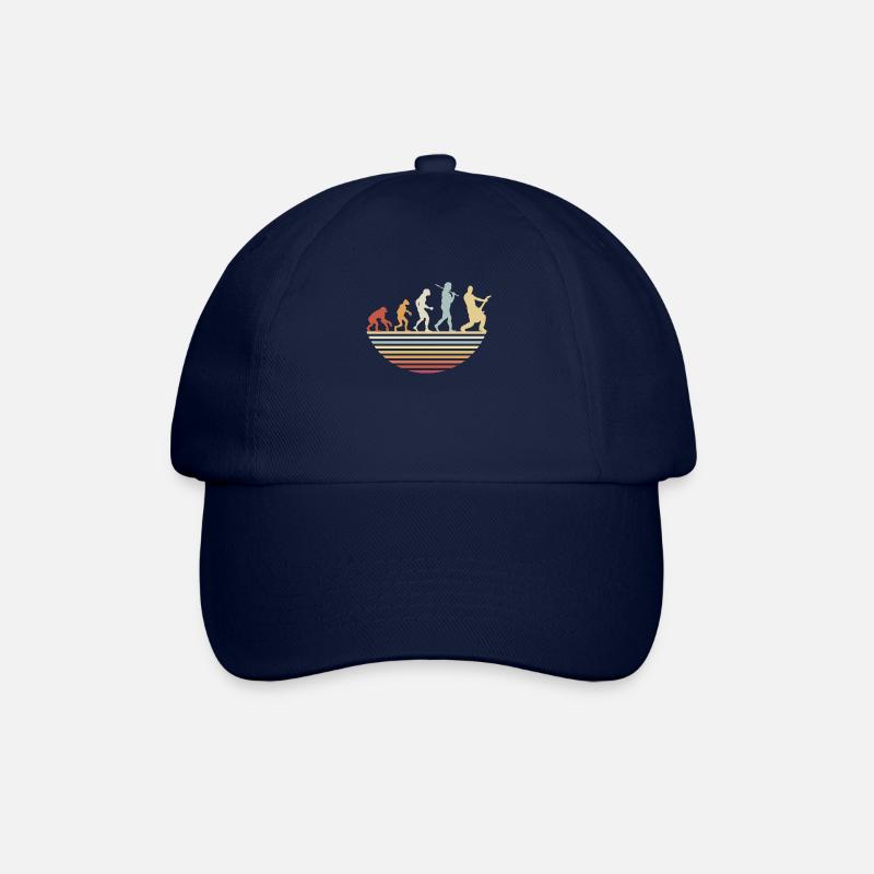 Bass guitar evolution - Baseball Cap - blue/blue