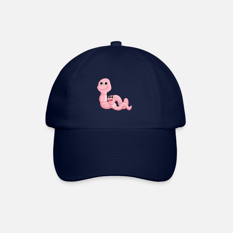 Regenwürmer Regenwurm Erdwurm Erdwürmer Gärtner - Baseballkappe - Blau/Blau
