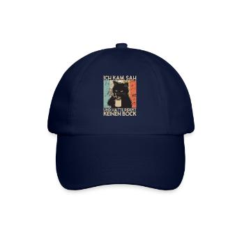 Ich Kam Sah Und Hatte Direkt Keinen Bock! - Baseballkappe - Blau/Blau - Vorne