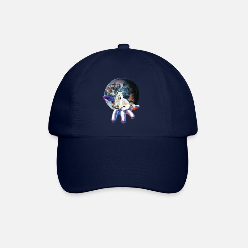 Wolf - Baseballkappe - Blau/Blau