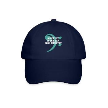 Glück und Bass - Baseballkappe - Blau/Blau - Vorne