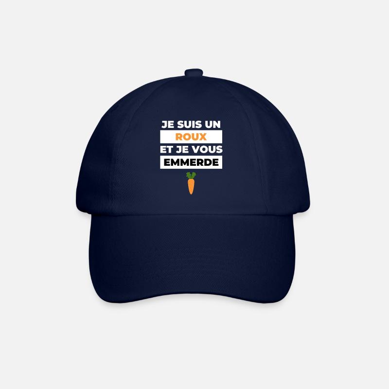 Je suis un roux et je vous emmerde - Casquette classique - bleu/bleu