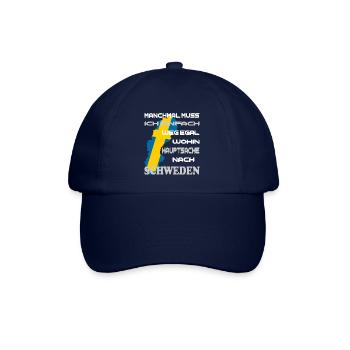 SCHWEDEN ANGELN Urlaub - Baseballkappe - Blau/Blau - Vorne