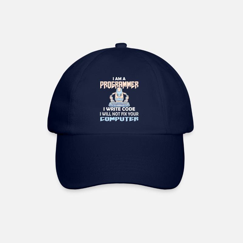 PROGRAMMER CODER HACKER - Baseball Cap - blue/blue