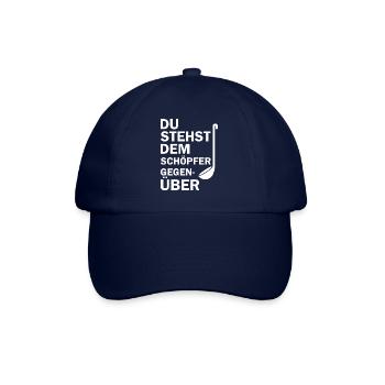 Du stehst dem Schöpfer Gegenüber - Baseballkappe - Blau/Blau - Vorne