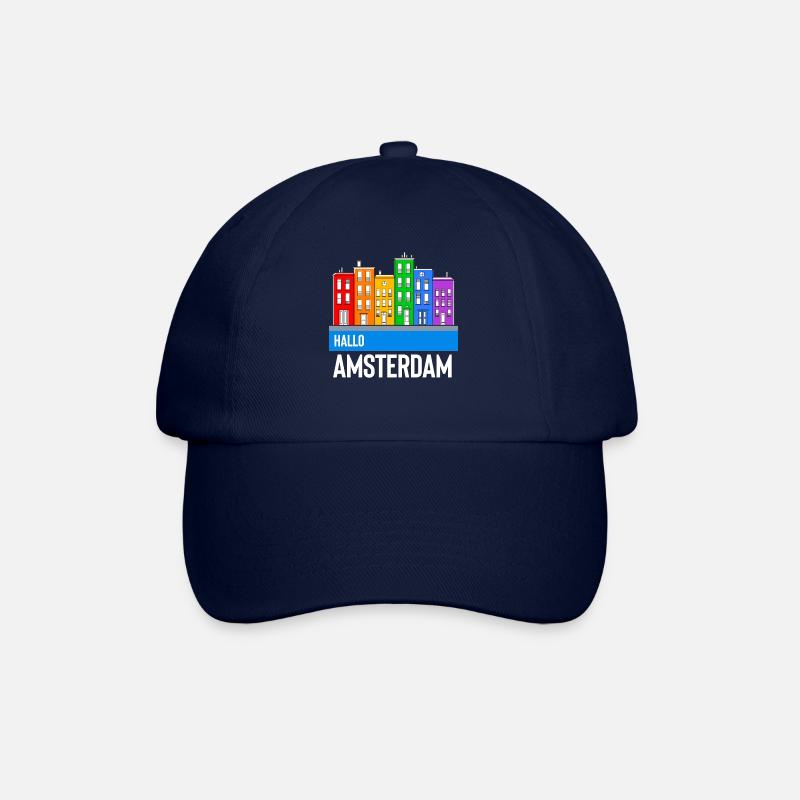 Amsterdam - Baseballkappe - Blau/Blau