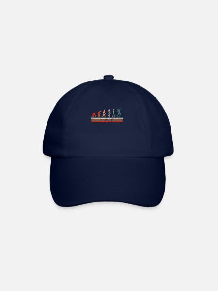 Tennis retro vintage Evolution für Tennisspieler - Baseballkappe - Blau/Blau