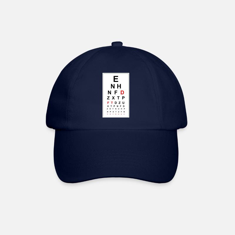 Citation de test de vue - Casquette classique - bleu/bleu