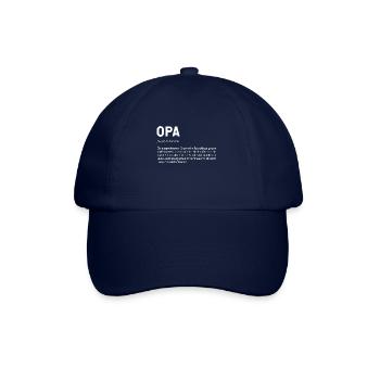 Opa Definition Großvater Geburtstag Geschenk - Baseballkappe - Blau/Blau - Vorne