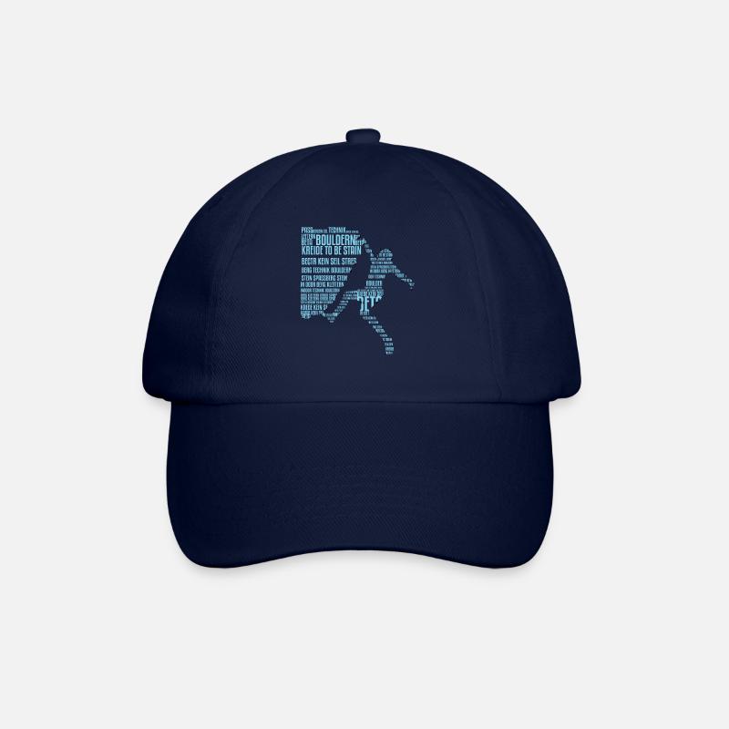 Bouldern - Baseballkappe - Blau/Blau