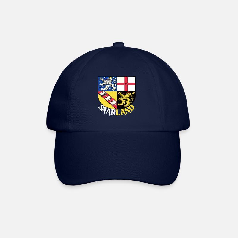 Saarland Saarländer Saarbrücken Flagge Geschenk - Baseballkappe - Blau/Blau