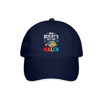 Mir Reicht's Ich geh Malen Lustiger Maler Spruch K - Baseballkappe - Blau/Blau - Vorne