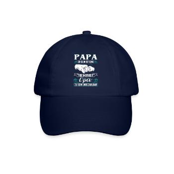 Papa Zu Sein Ist Eine Ehre Opa Zu Sein Unbezahlbar - Baseballkappe - Blau/Blau - Vorne