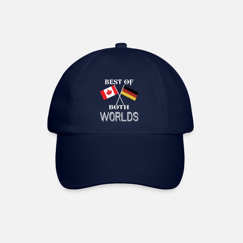 Kanada Deutschland Heimatsland Geschenk - Baseballkappe - Blau/Blau
