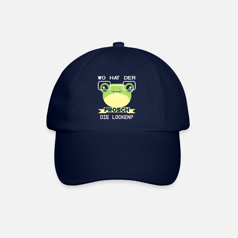 Frosch Frösche quak Kröte Lurch - Baseballkappe - Blau/Blau