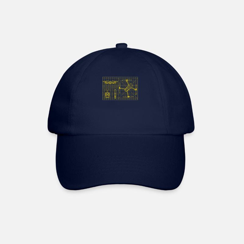 Drones pilote - Casquette classique - bleu/bleu
