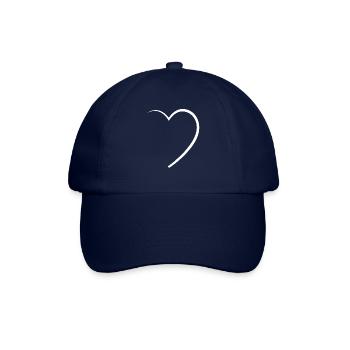 Half heart - Baseball Cap - blue/blue - Front