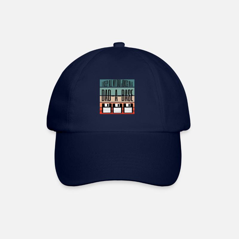 I Keep All My Dad Jokes in a Dad a Base - Baseball Cap - blue/blue