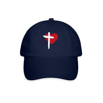 Cœur et croix - Casquette classique - bleu/bleu - Devant