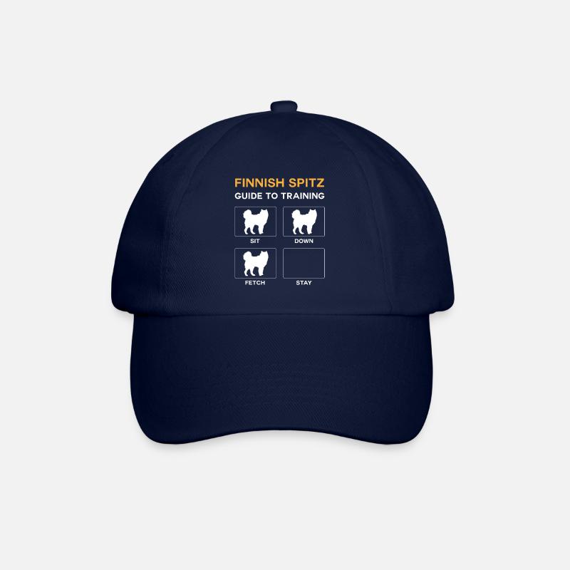 Finnish Spitz Guide To Training - Baseball Cap - blue/blue