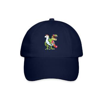 Sommer Dinosaurier Poolparty - Baseballkappe - Blau/Blau - Vorne