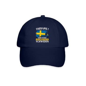 Schweden Geschenk Stockholm Schwedisch Malmö Fika - Baseballkappe - Blau/Blau - Vorne